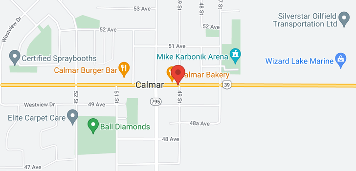 map of #38 Calmar Trailer Park